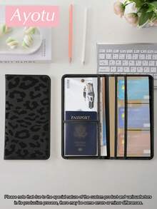 Ayotu Leopard & Spider Patterns Car Registration And Insurance Holder - Vehicle Glove Box Organizer, Car And Truck Accessory Box, Suitable For Storing Important Documents, Driver's Licenses, Passports, Cards, Auto Parts, And Other Accessories. This Unisex Box Is An Ideal Gift For Car, Truck, Motorcycle, And Trailer Owners, And Also Makes A Great Christmas, Birthday, Or New Year Gift