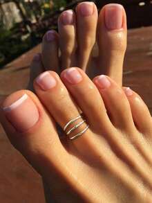 1pc Minimalist Toe Ring, Made Of 925 Sterling Silver, Elegant Jewelry Gift For Women