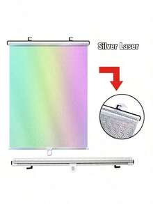 Cortinas de Sombra con Ventosa y Rodillo Universal Cortinas opacas de color plateado sin necesidad de clavos, adecuadas para ventanas en el coche, dormitorio, cocina y oficina. - Plateado - Ver 10