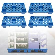 Sweetmile 4Pcs Pallets Moisture-Proof Floor Pallet Breathable Grid Pallets 50*30*10cm Each - 50*30*10cm - View 4