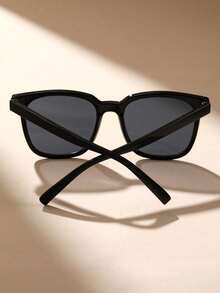 1副塑料女士造型全框豹纹黑色双色Y2K经典辣妹风现代简约风太阳镜基础款时尚眼镜，适合夏季海滩度假外出穿搭 - 彩色 - 查看 2