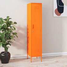 vidaXL Armario de madera naranja 35x46x180 cm acier - Naranja - Ver 2