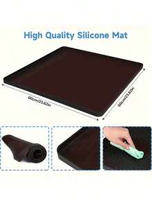 1pc Washing Machine Cover Mat, Non-Slip Waterproof Washer/Dryer Top Cover, Detergent & Softener Storage Mat, Washing Machine Accessory,Women's Day,Travel Essentials,Wedding Favours,Y2k,Bedroom,Car Accessories Women,Kitchen Decor,Wedding,Y2k,Party - Multicolor - View 3