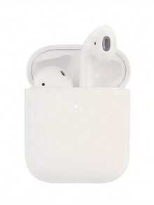 Funda protectora de silicona de unicolor de 0,8 mm de grosor compatible con auriculares Apple y estuche de carga para auriculares inalámbricos - Negro - View 7