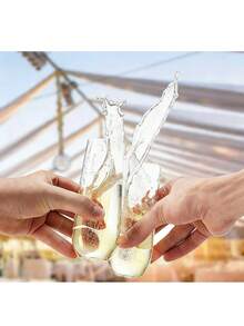 Genomskinliga festmuggar, vinglas, genomskinliga cocktailglas, söta muggar, lämpliga för födelsedagar, bröllop, alla hjärtans dag, singelfester, helgdagar och andra tillfällen - Multifärgad - Visa 7