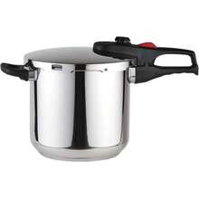 Olla de Presión megafesa Favorit 7, Acero Inoxidable, 7 litros, compatible con todas las fuentes de calor incluyendo inducción , modelo 01opfass07 - Plateado - Ver 1