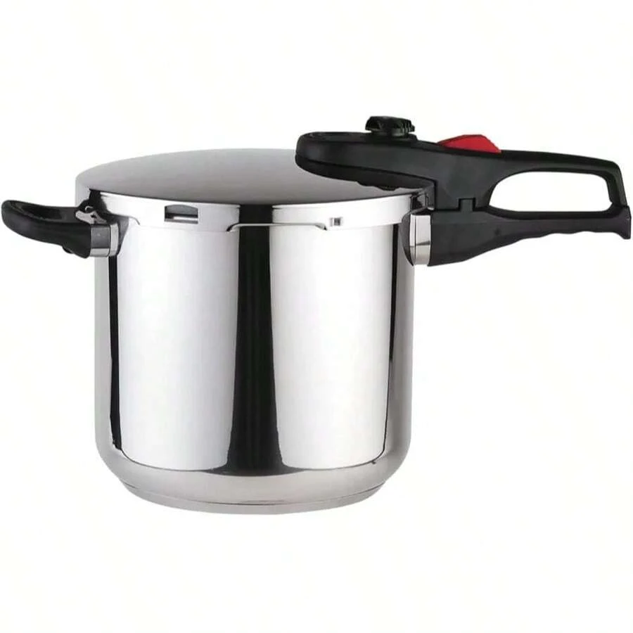 Olla de Presión megafesa Favorit 7, Acero Inoxidable, 7 litros, compatible con todas las fuentes de calor incluyendo inducción , modelo 01opfass07 - Plateado - Ver 1