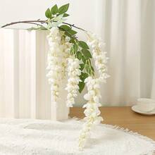 1 pièce Guirlande de fleurs de glycine artificielles Fleurs suspendues Fausse fleur Chaîne pour décoration de printemps et d'été Style bohème Décoration de maison, de fête, de mariage DIY Fleur décorative Cadeau idéal pour la Saint-Valentin et la Fête des Mères Parfait pour les vacances, l'intérieur, l'extérieur, l'anniversaire, la chambre, le jardin, la décoration de bureau - Multicolore - Voir 17