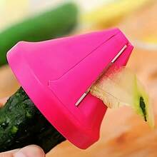 Manual Hand- Vegetable Slicer & Spiral Shredder - Heavy-Duty ABS & 410 Stainless, 1-In-1 Processor For Carrots, Cucumbers, Potatoes, Tomatoes - Easy-Clean Slicer With Shredding Blade, No Needed For Home Kitchen - 綠色 - 查看 10