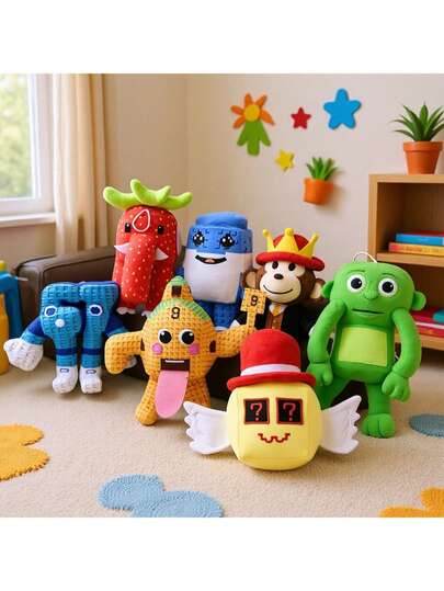 Jandel Plush Doll From Popular Game "Steal The Head", 67# Plush Doll - Black Monkey With Red Hat, Anime Plush Animal, Children's Doll, Perfect Gift For Boys, Gamers, Collectors, Christmas, Birthday, New Year