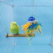 1个/2个装鹦鹉玩具咀嚼铃铛球，适合小型鹦鹉、玄凤鹦鹉、凤头鹦鹉、金刚鹦鹉
