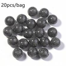 20pcs/Pack 12mm Resin Glitter Starry Round Beads, Shiny Sparkly Beads For Bracelet, Necklace, Jewelry Making DIY, Autumn/Winter - Glitter Beads - View 15