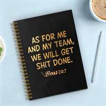 Premium Spiral Notebook With Inspirational Quotes - Foil Stamped, Motivational Sentences On Every Page, Ideal For Focused Work, Study, And Planning, Boosts Efficiency And Confidence, Great Growth Gift For Friends And Teammates - Multicolor - View 2
