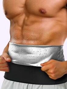 Men's Sports Slimming Waist Belt, Body Shaper, Workout Waist Trainer, Posture Corrector, 1pc - 黑色 - 查看 4