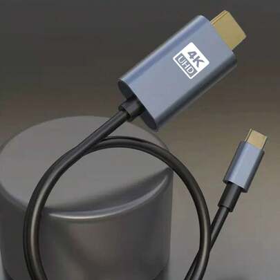 Type-C 转镜像线，支持 4K 高清，可将手机或电脑连接到外部显示器进行镜像，连接简便，使用方便，提升工作和娱乐体验。（请参考兼容型号并仔细购买。）