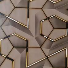 Coffee-Colored 3D Stereo Pattern Self-Adhesive Wallpaper - Easy To Use, Self-Adhesive Wallpaper With Detachable And Self-Adhesive Properties - Ideal For Decorating Living Rooms, Kitchens, Bedrooms, Dining Rooms And Furniture, Detachable - Brown - View 9