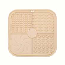 1pc Silicone Dog Feeding Mat, Calming Mat, Self-Suction Anti-Slip, Pet Slow Feeder Pad - Multicolor - View 10