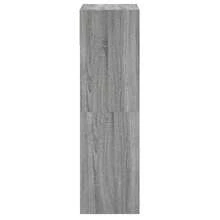vidaXL Armário de sapatos Sonoma cinza 60x34x116 cm Bois d'ingénierie - Cinza - Ver 6