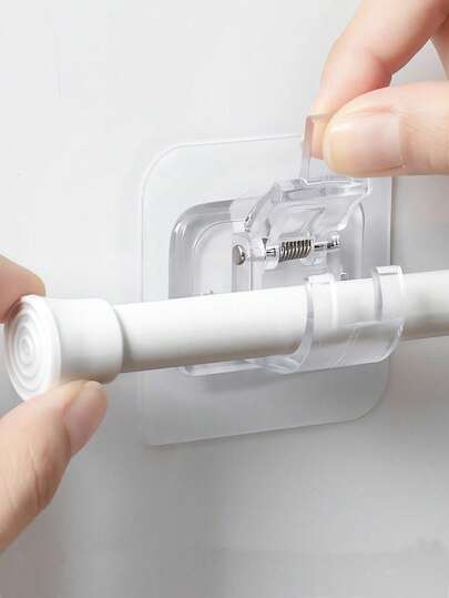 2pcs/4pcs/8pcs Multi-Functional Curtain Rod Clips