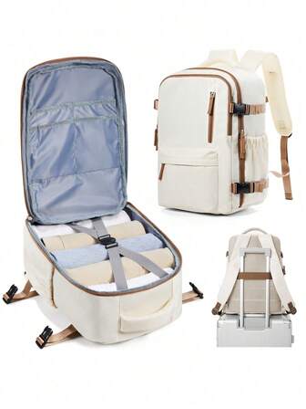 Mochila de viaje portátil de mano, mochila de senderismo impermeable de gran capacidad, mochila para portátil para exteriores, adecuada para viajes, campamento, senderismo, unisex, regalo ideal para mamá, papá, hija, amigos, así como regalo de Año Nuevo, Día de San Valentín y accesorio de viaje