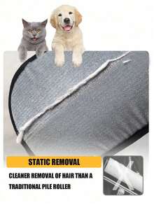 Pet Static Electricity Hair Removal Gloves, Double-Sided Brush Design! Can Quickly Absorb Cat And Dog Hair, Easy To Wear And Convenient For Grooming And Cleaning. - Multicolor - View 4