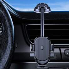 Multi-Functional Car Phone Holder, Car Navigation Bracket, Designed With Telescopic Suction Cup And Universal Air Vent, Suitable For Sedans, SUVs And Trucks. Car Navigation Accessories, Women's Car Accessories, Automotive Decor. Compatible With IPhone, Android Phone, Gift For Birthday, Family, Friends For Winter Gifts Birthday Driving Air Vent Phone Holder Strong Load-Bearing