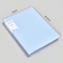 A4 30-Page Clear PP Multi-Layer Insert File Folder, Student Test Paper Organizer, Office Contract & Document Holder