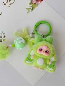 Nowa, słodka zawieszka do plecaka z lalką w kształcie kreskówki – żywica, zawieszka DIY do telefonu z uszami i pyszczkiem, wielokolorowa, trwała żywica, odpowiednia do plecaków, kluczy, prezentów dla kobiet i nastolatków, prezentów urodzinowych, prezentów na imprezę, prezentów walentynkowych, prezentów dla przyjaciół, uroczy brelok z kreskówkową postacią, mała zawieszka - Wielokolorowe - Zobacz 9