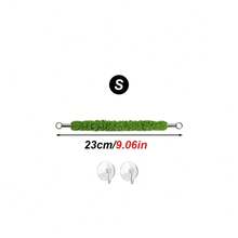 1件逼真藤蔓爬行蜘蛛蜥蜴攀爬绳，带吸盘，蜥蜴攀爬玩具，爬行动物饲养箱装饰秋千，适用于爬行动物和两栖动物