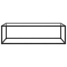 vidaXL Baixo de mesa preto com verre trempé 120x60x35 cm - Preto - Ver 3