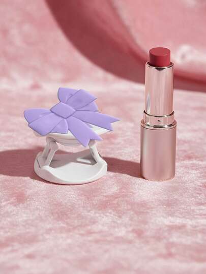 Soporte de teléfono con lazo morado, portátil y plegable, extensible y plegable, esencial para uso diario, hogar y viajes, ideal para regalar a familiares y amigos en cumpleaños, San Valentín, temporada de bodas, recuerdos, regalos para damas de honor, Ramadán