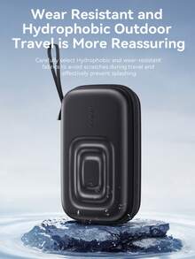 PU皮革电子配件收纳包：大容量、防水防震双层整理袋，多功能旅行收纳包，适用于外置硬盘、固态硬盘、数据线、充电器、移动电源、手机、耳机及其他科技产品——便携式一体化保护套