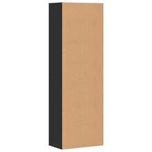vidaXL Buffet haut noir 60x35x180 cm bois d'ingénierie - Noir - Voir 5