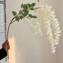 1 pièce Guirlande de fleurs de glycine artificielles Fleurs suspendues Fausse fleur Chaîne pour décoration de printemps et d'été Style bohème Décoration de maison, de fête, de mariage DIY Fleur décorative Cadeau idéal pour la Saint-Valentin et la Fête des Mères Parfait pour les vacances, l'intérieur, l'extérieur, l'anniversaire, la chambre, le jardin, la décoration de bureau - Multicolore - Voir 7