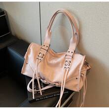 Dampendlarväska Tygväska Axelväska Högkvalitativ Bikerstil