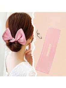 1 chiếc kẹp tạo búi tóc nữ, kẹp xoắn lỏng, dụng cụ làm tóc cho tiệm cắt tóc, làm đẹp, đồ dùng du lịch thiết yếu, sản phẩm chăm sóc tóc, phụ kiện tóc, mùa hè, kỳ nghỉ, lễ hội, sinh nhật. - Hồng - Xem 4
