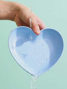 Plastic Heart-Shaped Plate/Salad Plate, For Camping/Restaurant/Kitchen, Dishwasher - Multicolor - View 7