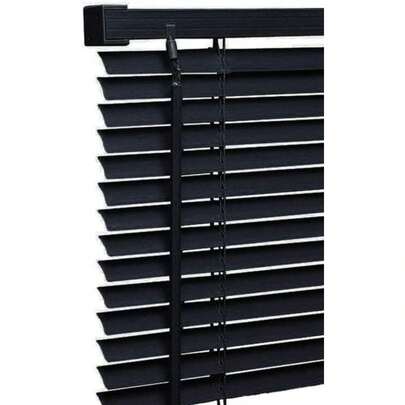 PVC Venetian Blind Blinds Window 25mm Thin Slats Kitchen Window Blinds Treatments Easy Fit Curtains Trimmable Fittings Home Office