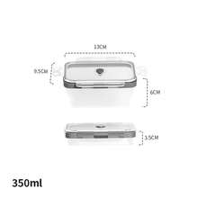 Collapsible Silicone Food Storage Containers With Lids, Freezer & Dishwasher , Foldable Lunch Box For Camper, Leftovers, Snacks, Meals, White - Transparent White Lunch Box - View 14