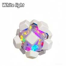 Fingertip Press Stress Relief Toy 12-Key Flashing Keyboard Ball Creative Sensory Gadget For Anxiety Relief Portable Stress Reducer Perfect Gift Option - Ánh sáng màu - Xem 8