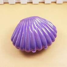 1pc Shell Shaped Jewelry Box, Mermaid Theme Mini Shell Box, Plastic Mini Shell Necklace Box, Suitable As A Gift, Also Suitable For Underwater Theme Birthday Party, Baby Shower, Mother's Day, Graduation Season, Back To School Season And Other Occasions - Multicolor - View 10
