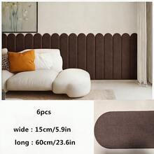 6片装柔软可重复使用自粘墙贴 - 经典设计，浅蓝色、黄色、深灰色乙烯基材质，适用于卧室和青少年房间 - 彩色 - 查看 27