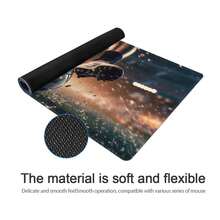 Large Football Sports Mouse Pad, Gaming Desk Mat, Big Keyboard Pad, Washable, Rubber Non-Slip Bottom, Stitched Edge, Gift Mouse Pad, Desk Protector, Study Desk Mat, Multiple Sizes Available, Computer Keyboard Pad, Laptop Pad Mousepad Study Table Mouse Pad For Desk Desk Decor - Football - View 6