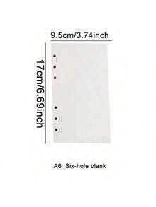 1/2 Piezas Papel en blanco con líneas y cuadrícula extraíble en tamaños A4/B5/A5/A6, con 60 páginas interiores reemplazables, adecuado para cuadernos o como regalo. - Beis - Ver 25