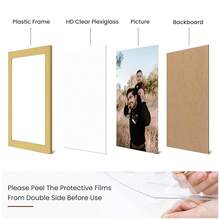 4x6 Picture Frame Set Of 12,Gold 4x6 Photo Frames Display 4inchx6inch Pictures,Picture Frames 4x6 Wall Gallery Collage Tabletop Or Wall Mount,Poster Frame Display For Certificate Document - 12件套裝(金色) - 查看 5