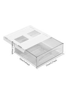 Lightweight PET Material Storage Box, Streamlined Compact Design Drawer Organizer For Office Desk, Ideal For Cable Management, Compact Workspace Organization Essential For Employees And Students - Multicolor - View 3