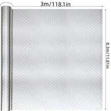 1 Roll Kitchen Backsplash Wallpaper - Aluminum Foil Non-Stick Waterproof Silver Wallpaper, Suitable For Cabinets And Stoves - 30x300cm/30x500cm, Easy To Install And Clean, Modern Decorative Solution - Silver - View 8