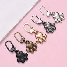 5/10/20pcs Dog Paw Metal Zipper Pulls, DIY Replacement Keychain Suitable For Luggage, Wallets, Jackets, Backpacks, Etc. - Multicolor - View 10