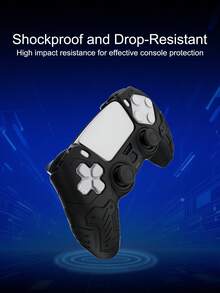 1 chiếc ốp silicon cho tay cầm chơi game, thiết kế vân cơ dày dặn, chống trượt, chống rơi, chống trầy xước, chống mồ hôi, tăng cường độ bám, có khe hở ở đáy để sạc trực tiếp. - Xem 7