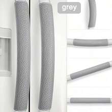 Refrigerator Door Handle Covers, 2PCS Adjustable Kitchen Appliance Handle Covers, Non Slip Fridge Handle Cover, Microwave Oven Stove Dishwasher Handle Protector, Keep Your Kitchen Clean - Xám - Xem 8